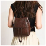 Backpack for Women Fashion Retro Brown Women Shoulder Bags Cute Backpacks Back To School Bags Designer Bags Mochilas De Hombre - Image 9
