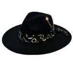 Fedoras felt hats men Actors perform hat Homburg Panama Props Western black green women's Headwear Decorate dancing party caps - Image 9