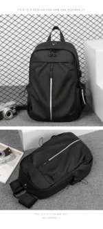 Fashion Men's Backpacks Large Capacity Students School Bag With USB Charging Port Laptop Bags Lightweight Men Travel Backpack - Image 28