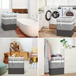 75L Laundry Baskets Large Capacity Dirty Clothes Hamper With Handles Durable Bathroom Clothes Storage Basket For Home Dorm Hotel - Image 7