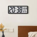 Digital Wall Clock Electronic Wall Mounted LCD Disply Clocks Multifunctional Temperature and Time Week Display Battery Powered - Image 9