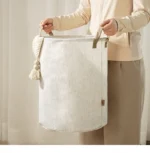 Foldable Fabric Laundry Basket Home Use Dirty Clothes Hamper Toy Storage Basket Wash Tub Bedroom Utility Storage Basket - Image 32