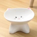Pet Supplies Ceramic Cat Bowl Creative Cute Dog Food Feeding Basin Multi-use Slanted Mouth Pet High Foot Bowl Kitten Puppy - Image 12