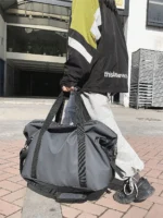 Handheld travel bag, large capacity sports and fitness bag, lightweight storage luggage bag, one shoulder crossbody travel bag - Image 12