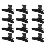 12Pcs Hair Clips Pro Barber Styling Sectioning Haircut Hairpin Barbershop Hairdressing Clamps Claws Salon Household Styling Tool