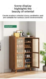 Shoe cabinet, shoe rack  household, simple indoor storage artifact, space-saving entry, and dust-proof dormitory. - Image 24