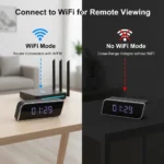 Digital Clock Camera 1080P FHD Wireless WiFi Cameras with Night Vision 2600mAh Battery APP Control Motion Detection Camcorders - Image 2
