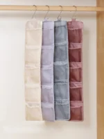 5/10 Pockets Underwear Socks Hanging Organizers Behind Door Storage Wardrobe Hanging Storage Bag Closet Organizer - Image 6