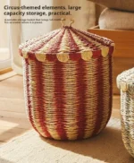 Large Laundry Basket Household Paper Based Compilation Laundry Basket Removable Bathroom Dirty Clothes Home Storage Baskets - Image 15