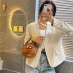 2025 Crossbody Bag New Network Red Personality Fun Pink Ins Versatile Chain Football Basketball Shoulder Bag Small Round Bag - Image 3