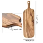 Wooden Cutting Boards for Kitchen Wooden Charcuterie Board with Handle Double-Sided Serving Plates for Kitchen Cheese Commercial - Image 8