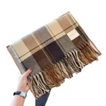 Scarf Ladies Fall And Winter Thickens Warm Neck Scarves Fashion Scarves Cloth Fanta And Fringed Blankets Men's Winter Shawls - Image 6