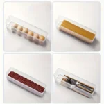 4 Pcs Long Rectangular Food Storage Containers, Plastic Reusable Refrigerator Organizer Boxes Kitchen Accessories - Image 14