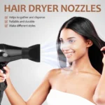 2pcs Hair Dryer Nozzle Salon Styling Blow Flat Dryer Concentrator Hair Dryer Diffuser Nozzle Curly Hair Hairdressing Accessories - Image 2