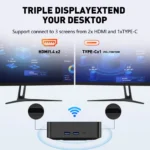 Mini PC Intel Core I9 10980HK/N150 Windows 11 Small Pocket Computer 32GB RAM 1/2TB SSD WIFI6 BT5.2 4K Desktop PC Gaming Computer - Image 2