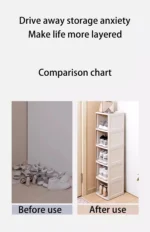 Simple Shoe racks Narrow mouth Shoe cabinet Dormitory Indoors Multilayer Dustproof Domestic Shoebox Receive Shelf - Image 14