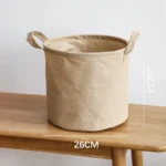 Foldable Fabric Laundry Basket Home Use Dirty Clothes Hamper Toy Storage Basket Wash Tub Bedroom Utility Storage Basket - Image 12