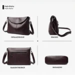 Women's Crossbody Bag Lightweight Durable Minimalist with Business Design Commuter Travel Work Daily Stylish - Image 3