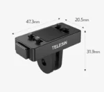 TELESIN Magnetic Two Claw Adapter Action Camera Accessories For Insta 360 Ace Ace pro Adapter - Image 17