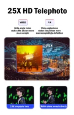 25X Phone Telephoto Lens Kit Phone Holder Portable Tripod Stabilizer Highpower Zoom Concerts Contest Outdoor Observation Animal - Image 10