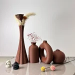 4 Piece Set of Bohemian Style Vases, Dried Flower Arrangement Vases, for Home Decoration Vases, Office Desktop Vase Ornaments, B - Image 9