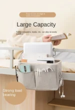 Portable  Hanging Organizers Baby Care Essentials Crib Storage Cradle Baby Crib Organizer Diaper Bag Linen Baby Bed Accessories - Image 17