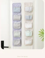 5/10 Pockets Underwear Socks Hanging Organizers Behind Door Storage Wardrobe Hanging Storage Bag Closet Organizer - Image 29