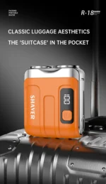 Mini Electric Smart Shaver Household Car Shaver Digital Display Dual Blade Rechargeable Shaver Powerful Beard Trimmer Tool - Image 19