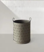 Leather Dirty Laundry Basket Woven Storage Baskets Multifunction Organizer Basket Luxury Large Living Room Organizers Baskets - Image 12