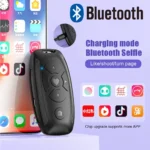Recharegable Bluetooth Remote Control Button Wireless Controller Selfie Camera Stick Shutter Release For Phones e-book Page Turn - Image 2