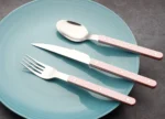 New Design Dinnerware 4 In 1 Set Stainless Steel 18/8(304) ABS Handle With Rivets Top Mirror Polishing Cutlery Sets For Kitchen - Image 38