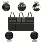 JFBONIN Car Seat Back Storage Hanging Bag SUV Car Waterproof Storage Storage Box Mesh Pocket Car Interior Supplies - Image 4