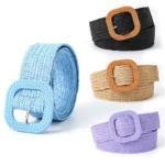 Fashion Bohemian Summer Wide Braided Belts Waist Belt Waistband Straw Woven Belt - Image 13