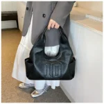 2024 New Women's Tote Bags Trendy Versatile Commuting Large Capacity One Shoulder Bag Summer Casual Solid Color Female Handbags - Image 47