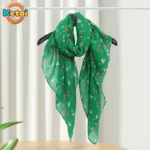 Christmas Style Cartoon Printed Scarves, Women's Seasonal Scarves, Scarves, Large Shawls, Multi-color Fashionable Scarves - Image 2