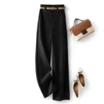 Dress Pants Work Office Long Women's Tailoring Female Trousers Casual Harajuku Slacks All Medium Y2k Streetwear Elastic One Size - Image 4