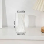 Nordic Vases Pure White Plastic Vases Imitation Ceramic Flower Vases Desktop Flowerpot Wedding Decor Home Ornament - Image 23