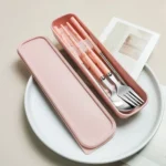 Kitchen Accessories Reusable With Box Tableware Portable Stainless Steel Spoon Fork Chopsticks Set Dinnerware Cutlery Set - Image 19