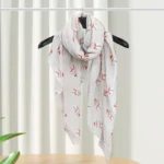 Christmas Style Cartoon Printed Scarves, Women's Seasonal Scarves, Scarves, Large Shawls, Multi-color Fashionable Scarves - Image 12