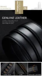 men automatic men's belts wide belts leather belt direct supply black belts genuine leather belts luxury brand - Image 17
