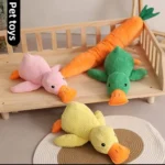 1/3PCS Things For Dogs Accessories Dog Supplies Calming Duck Squeaky Plush Toy Luxury Sleep Aid Durable Puppy Companion Pet - Image 2