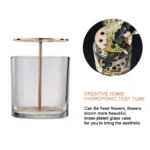 Hydroponic Test Tube Transparent Vase Creative Jardiniere Nordic Flower Vases Home Tabletop Large Simple Decoration - Image 3