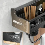 Kitchen Spice Storage Knives Holder Knife Stand Spice Rack Organizer Knives Holder Spoon and Chopsticks Rest Hanging Organizers - Image 3