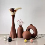 4 Piece Set of Bohemian Style Vases, Dried Flower Arrangement Vases, for Home Decoration Vases, Office Desktop Vase Ornaments, B - Image 6