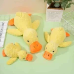1/3PCS Things For Dogs Accessories Dog Supplies Calming Duck Squeaky Plush Toy Luxury Sleep Aid Durable Puppy Companion Pet - Image 7