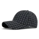 Hats for Men and Women New Classic Plaid Baseball Cap for Autumn and Winter Hard-Brimmed Face-Slimming Duckbill Cap Sun Hat - Image 27