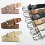 Trendy Casual Stretch Canvas Braided Belts Versatile Hole-free Elastic Belt Student Pants Belt For Women Man - Image 2