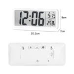 Digital Wall Clock Electronic Wall Mounted LCD Disply Clocks Multifunctional Temperature and Time Week Display Battery Powered - Image 5