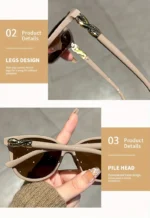 Women's Cat Eye Sunglasses Retro Butterfly Sunglasses Women's Fashion Mountaineering Sunglasses - Image 14