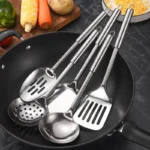 Kitchen Cookware Cooking Utensils Stainless Steel Shovel Soup Spoon Turner Utensils Dinnerware Cooking Tool Kitchen Gadgets - Image 17